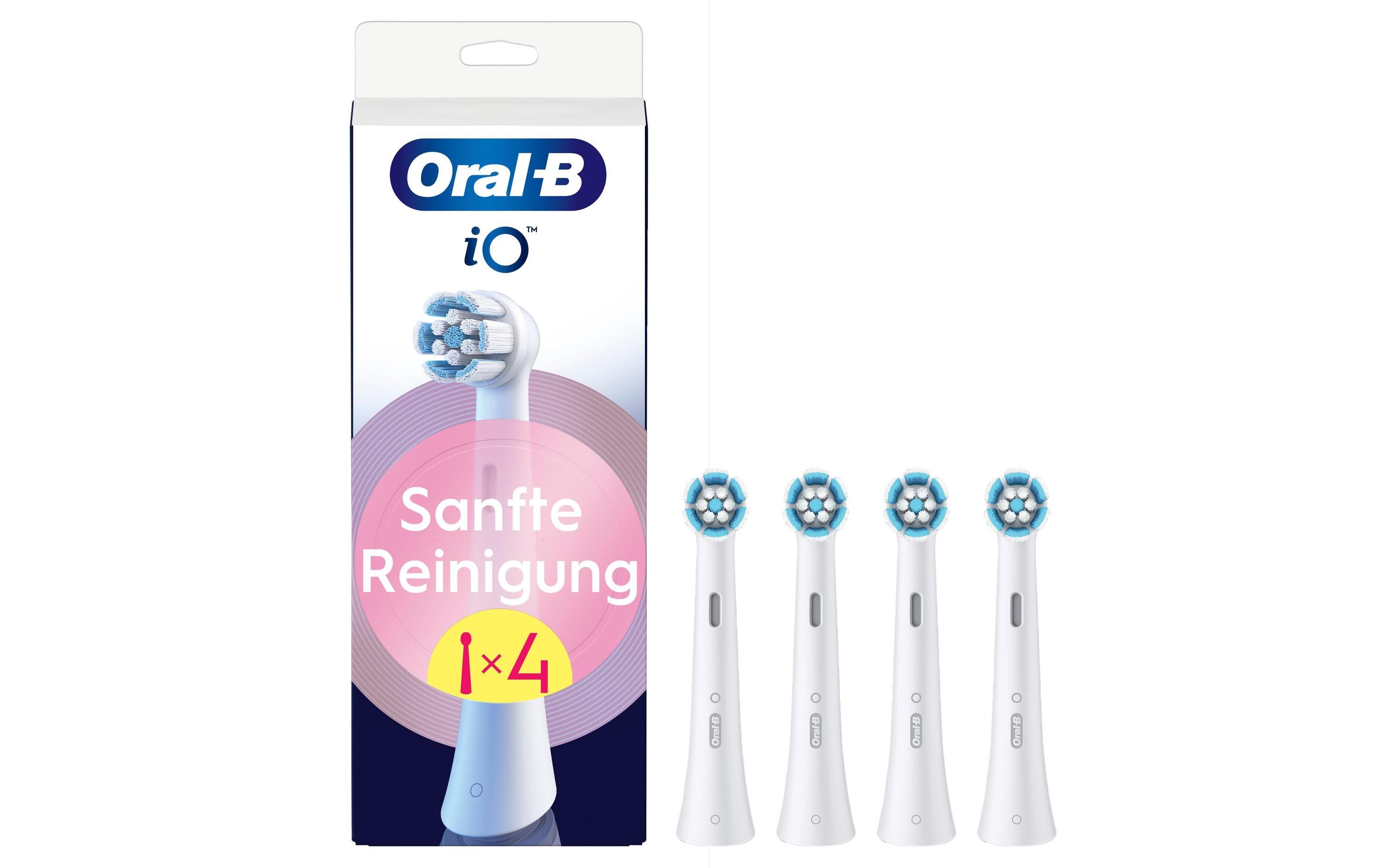 Zahnbürstenkopf iO Sanfte Reinigung 4 StückErsatzbürsten