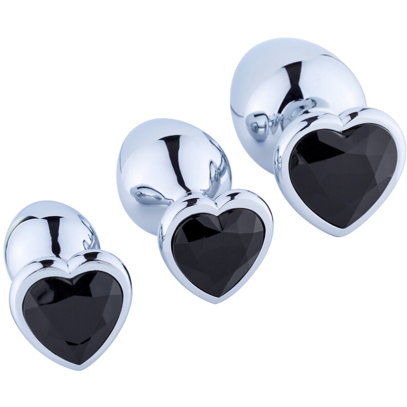 Trio de plugs anaux  - Acier inoxydable