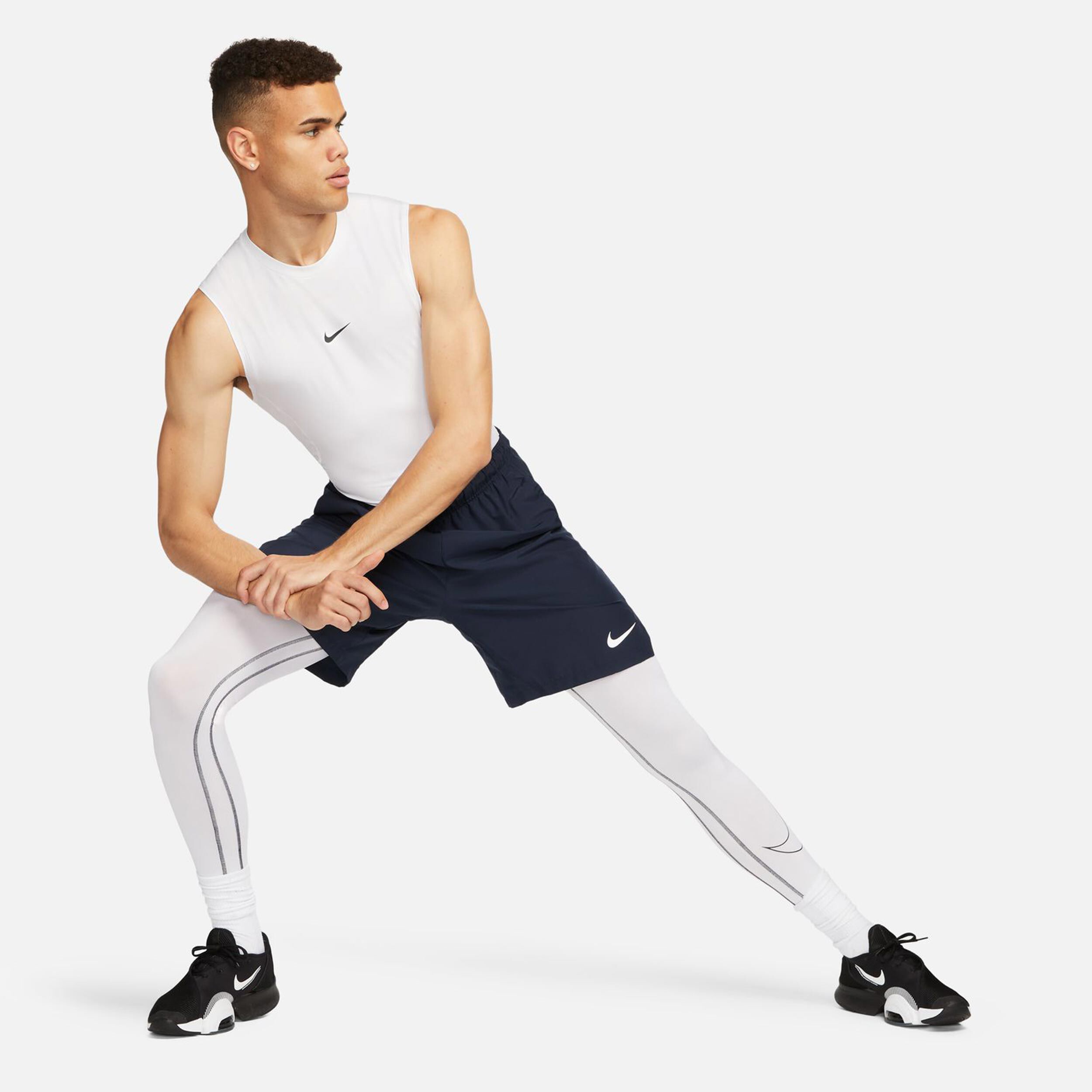 Nike Dri-Fit Pro Tight Fitness Débardeur Tank Top Hommes - Blanc