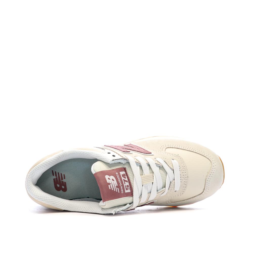New Balance ML574 Baskets Beige/Rose Homme New Balance