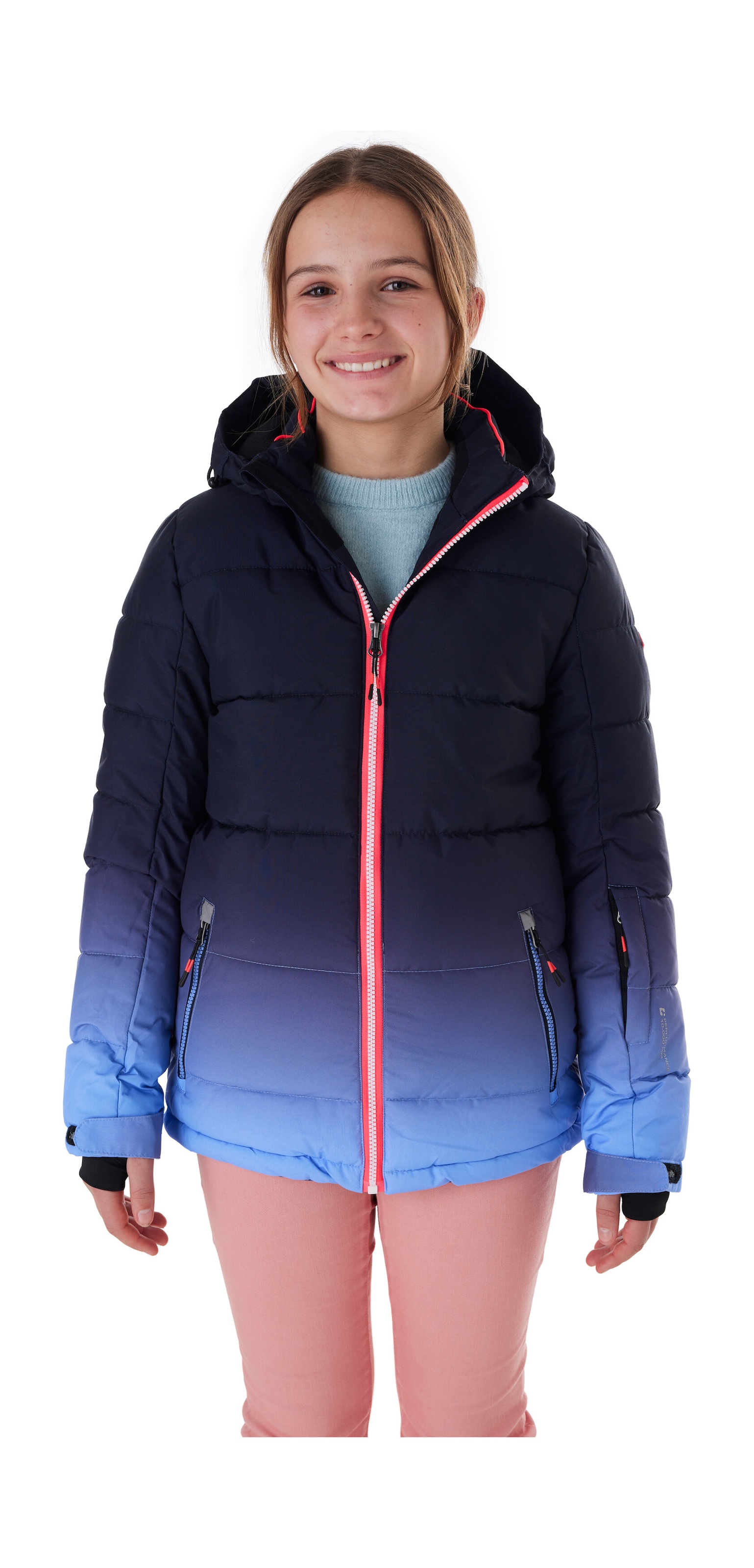 Killtec Skijacke »KSW 330 GRLS SKI QLTD JCKT« Wasserabweisende Winterjacke, atmungsaktiv, verstellbare Kapuze