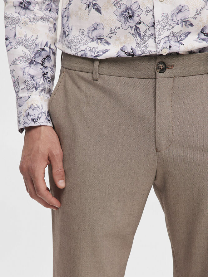 Selected Homme SLHSLIM-ROBERT FLEX 175 PANTS NOOS Sand