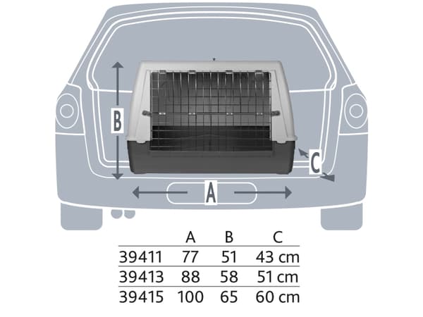 Trixie Journey transport boks, L: 100 × 65 × 60 cm