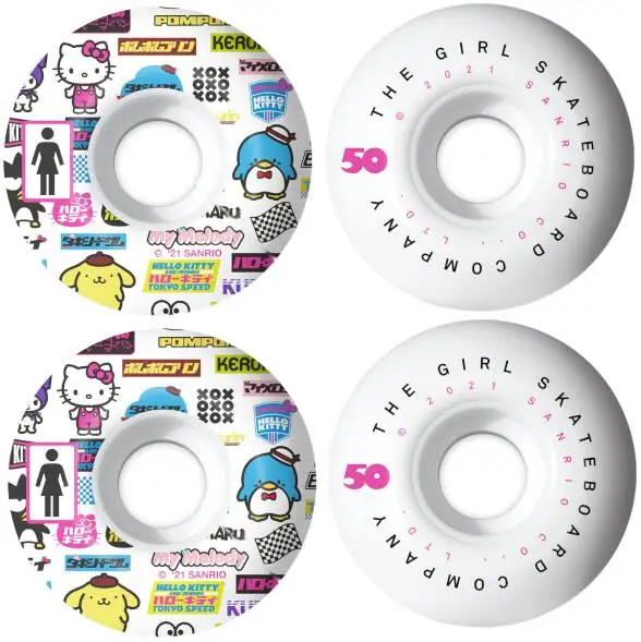 Girl Tokyo Speed 99A Skateboard Hjul 4-Pak | SkatePro
