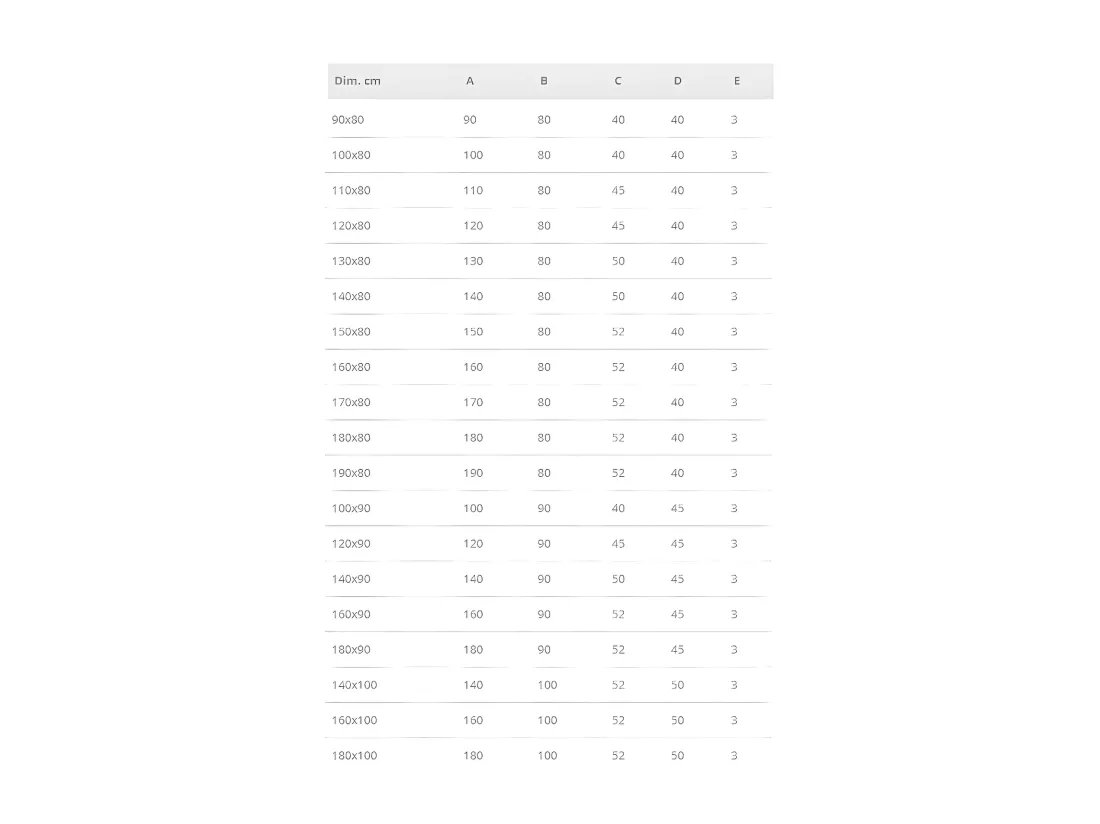 Receveur de douche 80 x 100 cm extra plat LOGIC surface ardoisée rectangulaire blanc