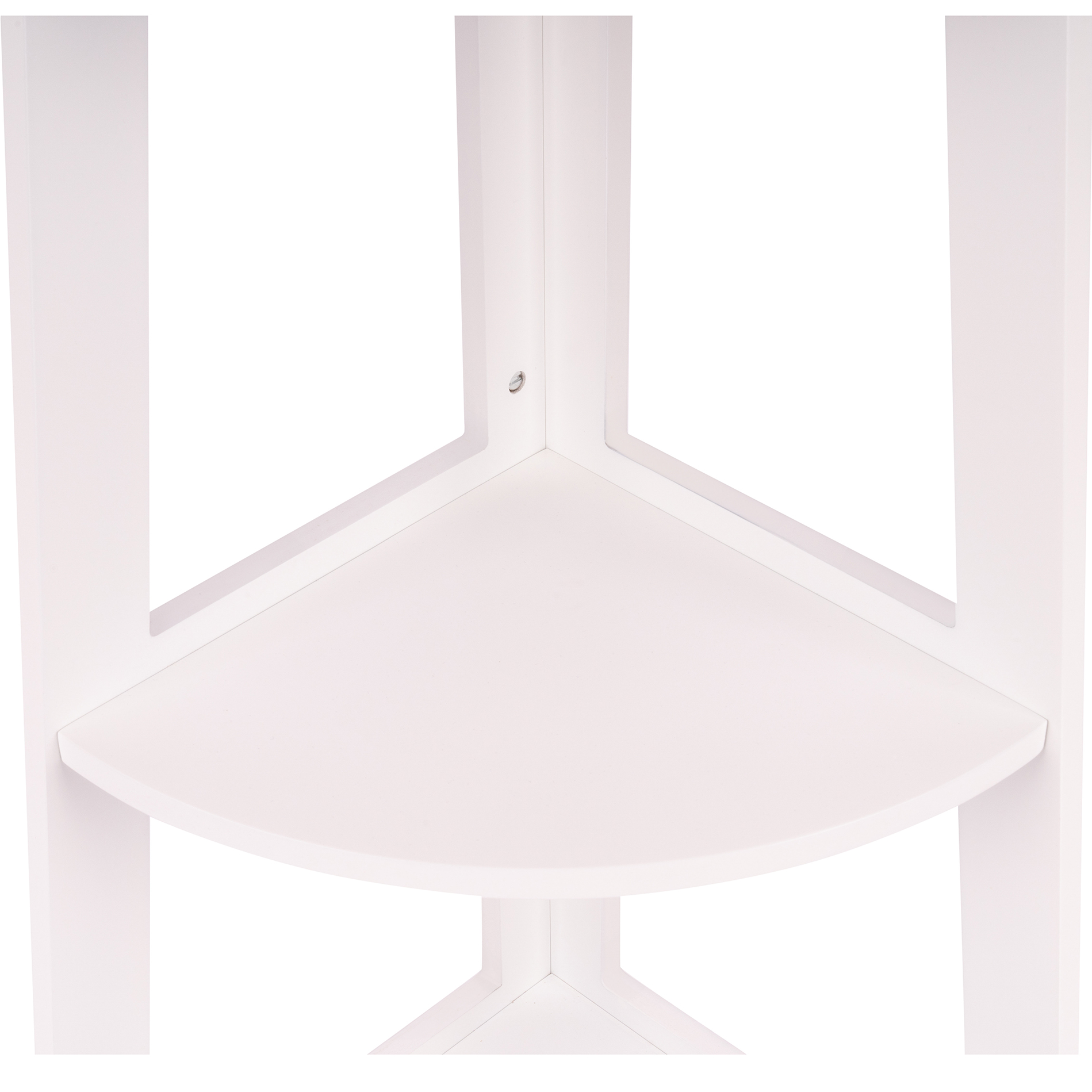 Eckregal - weiß - 82 cm hoch