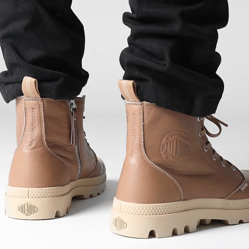 Boots Pampa Zip Leather 76888 Nude Brown