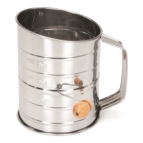 Tamis à farine rotatif inox 650g Patisse