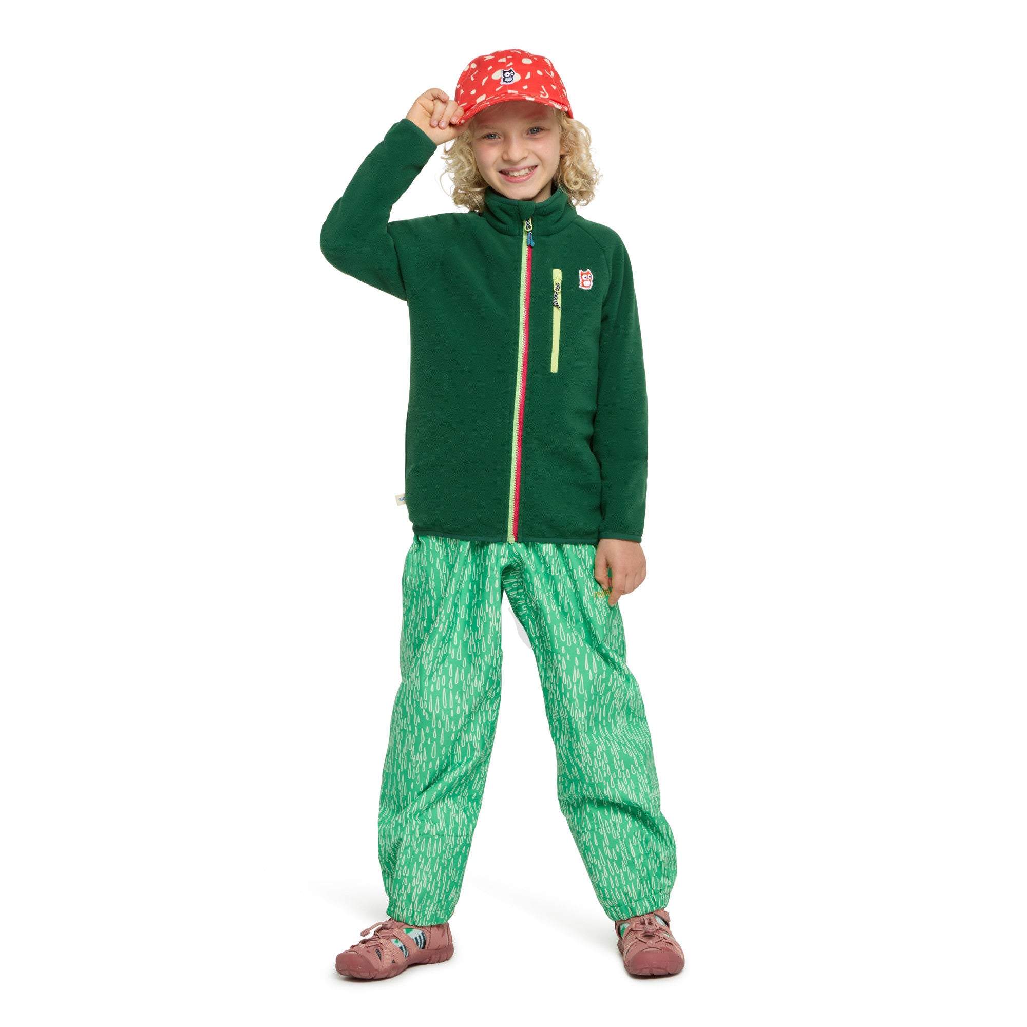 Fleecejacke Bio Oda Mountain green