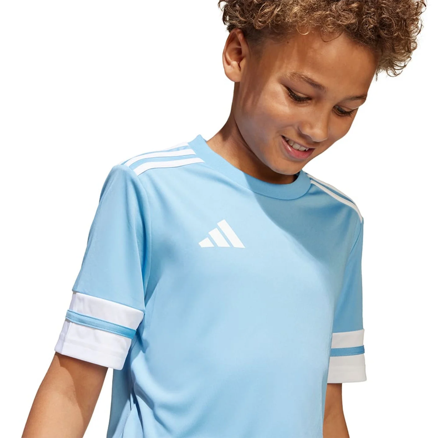 Adidas Squadra 25 Voetbalshirt Kids Lichtblauw Wit