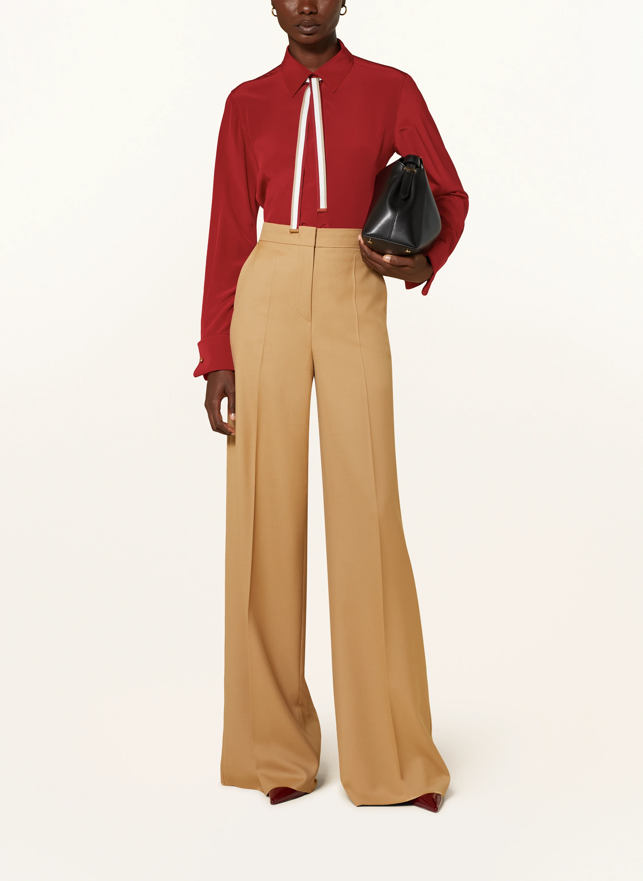 Max Mara Schluppenbluse APOLLO aus Seide mit abnehmbarer Schluppe