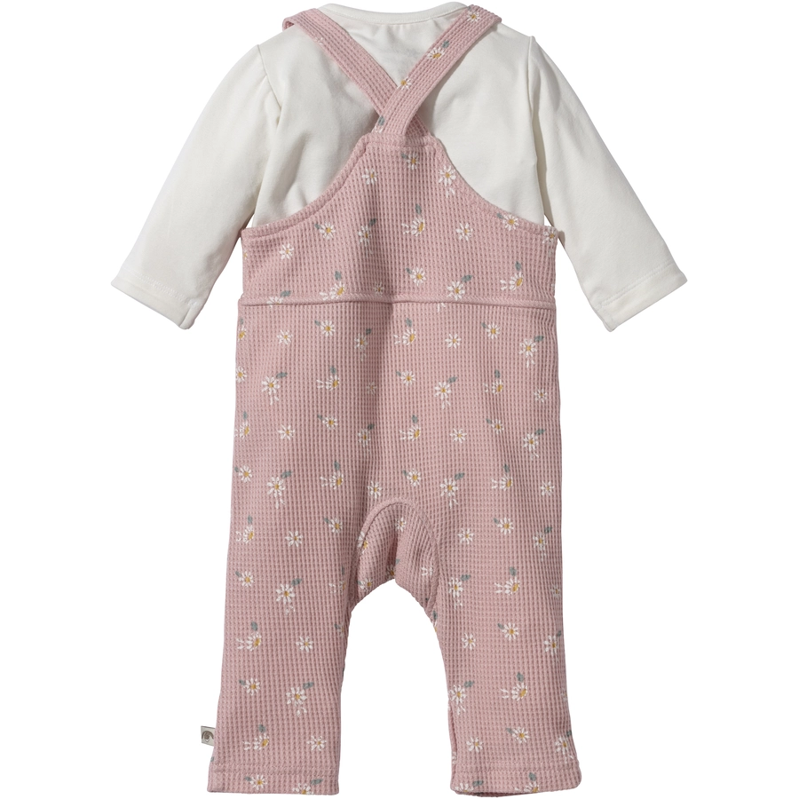 Sterntaler Set Latzhose und Body Blumen zartrosa