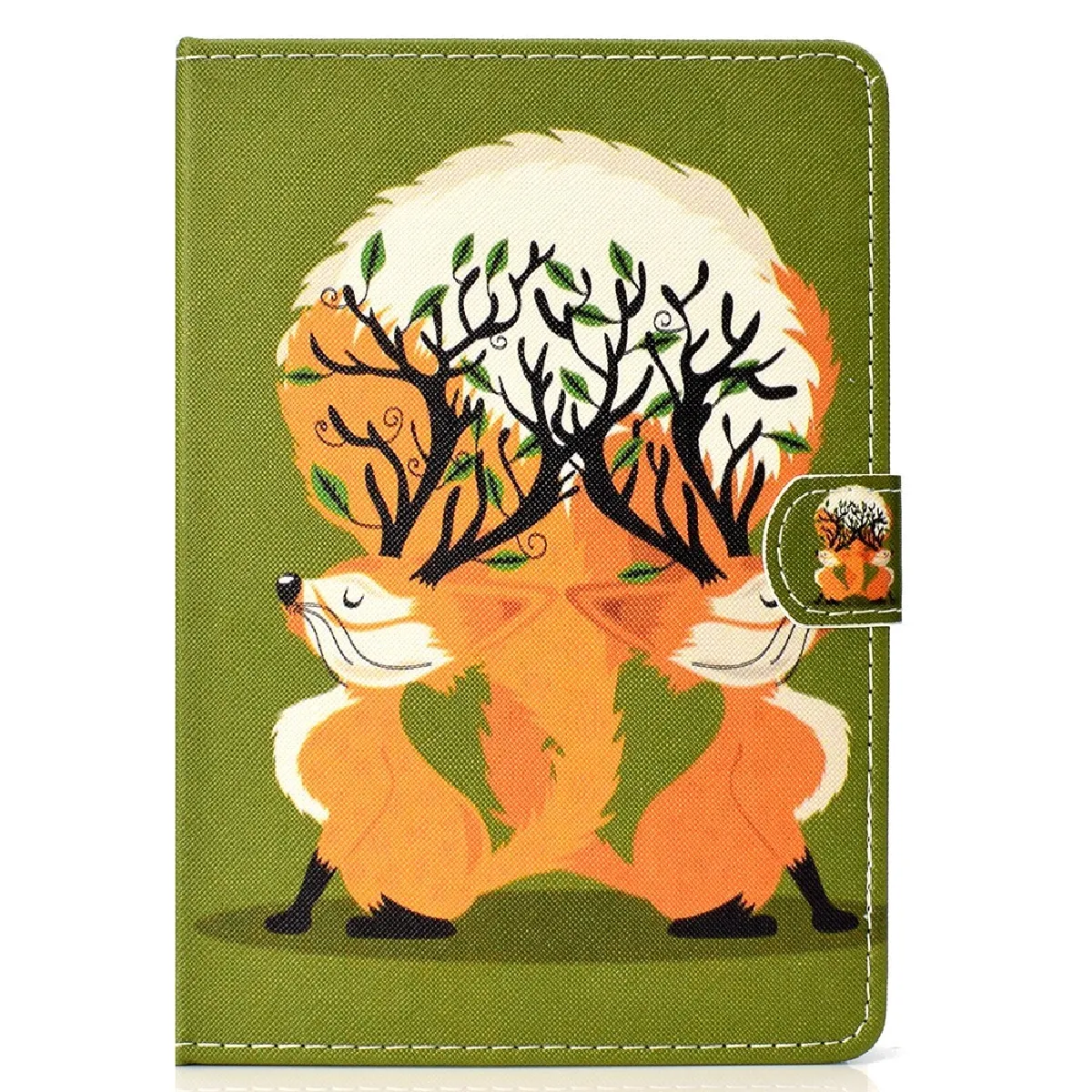 Étui en PU universel 10 pouces - Motif deux fox