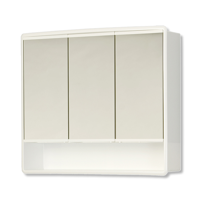 Spiegelschrank - weiß - 58 cm breit