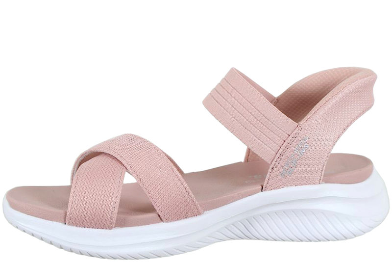 SKECHERS ULTRA FLEX NEVER BETTER BLUSH SANDAL SLIP-INS