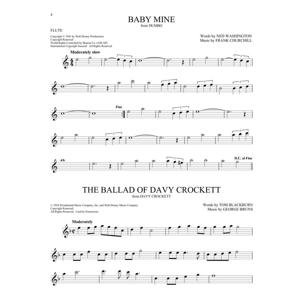 Hal Leonard 101 Disney Songs for flute