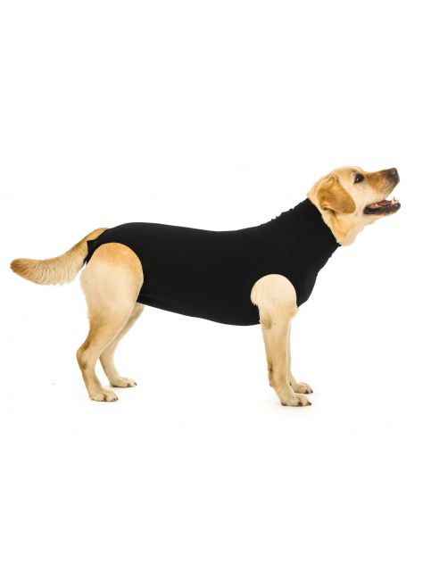 Suitical Recovery Suit Hond Zwart - Honden antistresskleding