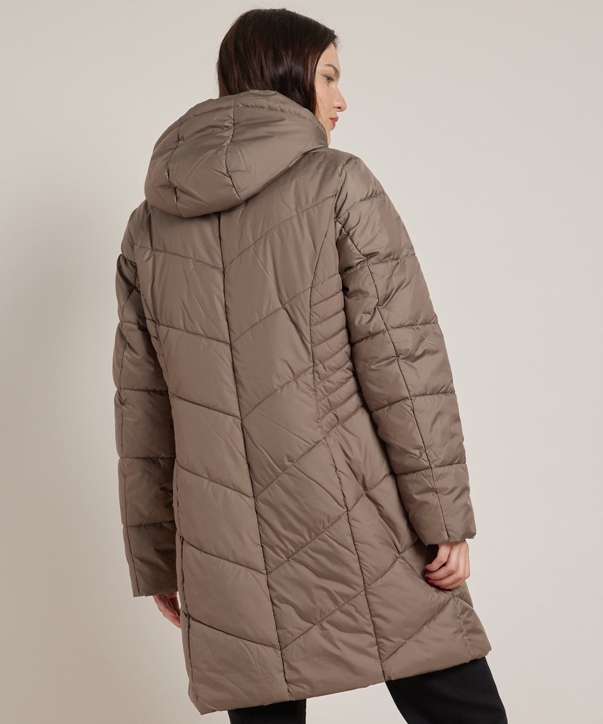 lange jas met gestept design