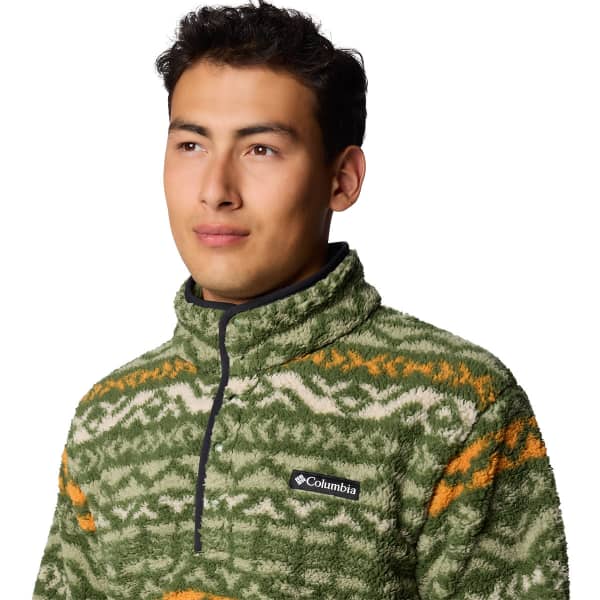 Sweat polaire COLUMBIA RUGGED RIDGE HALF SNAP FLEECE CANTEEN MADRAS MULTI