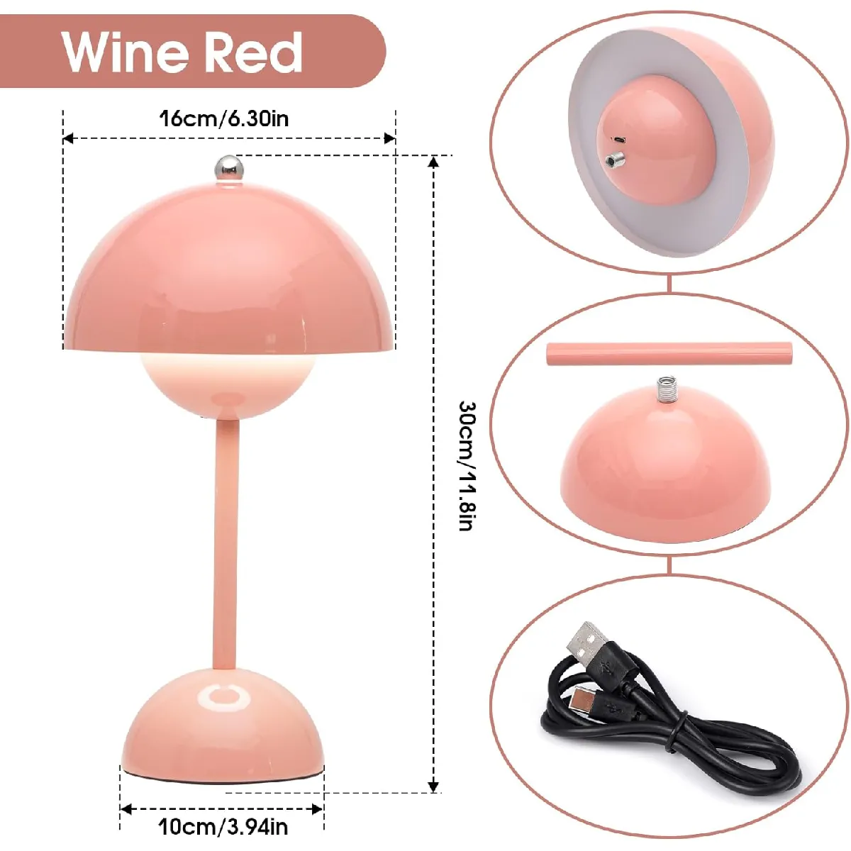 Lampe LED Rose