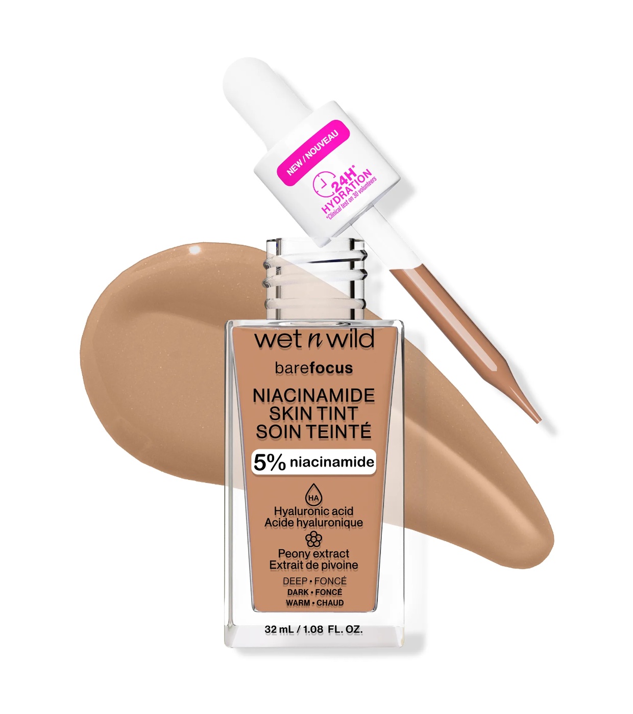 Wet N Wild - Base Bare Focus Niacinamide Skin Tint - Deep