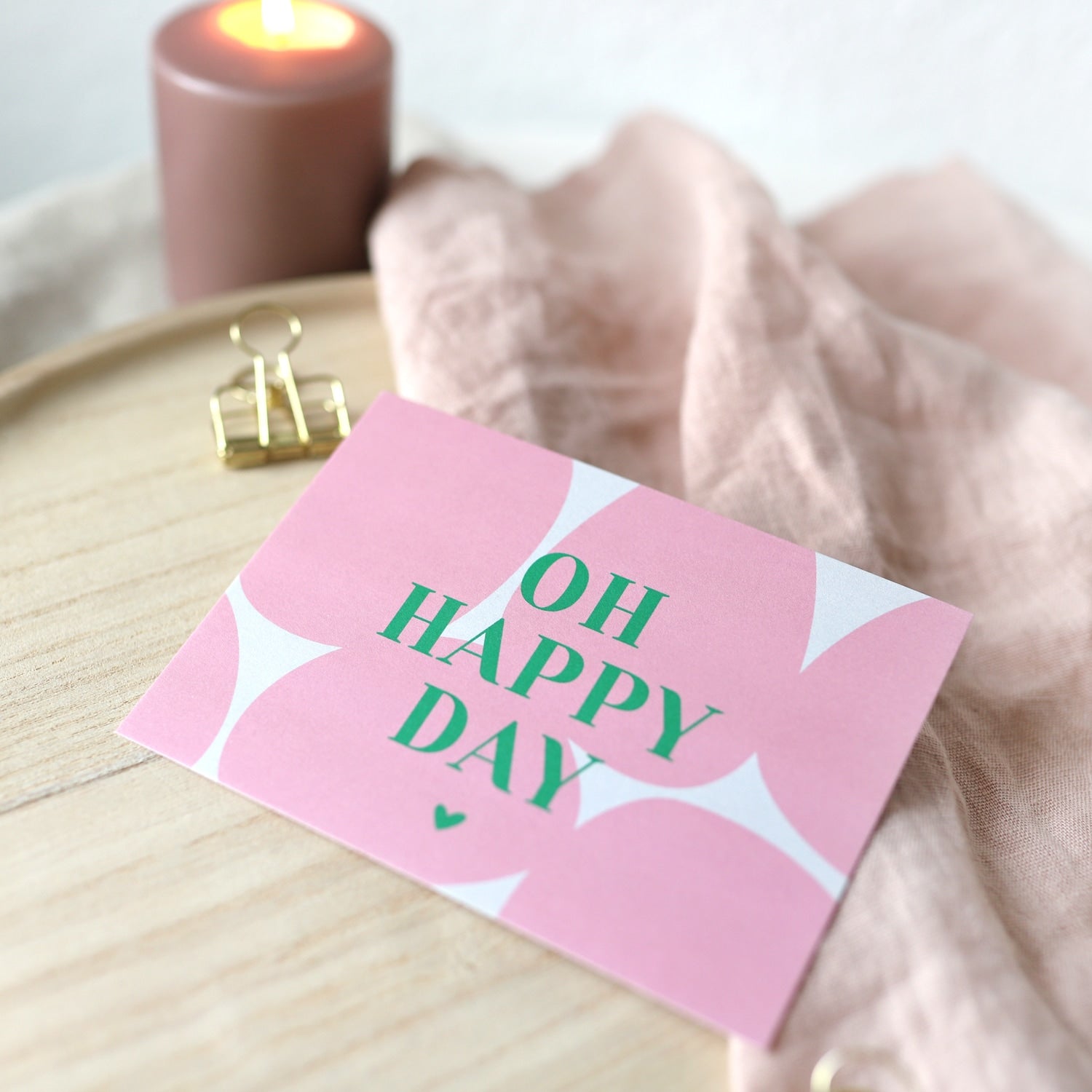 Postkarte „Oh happy day