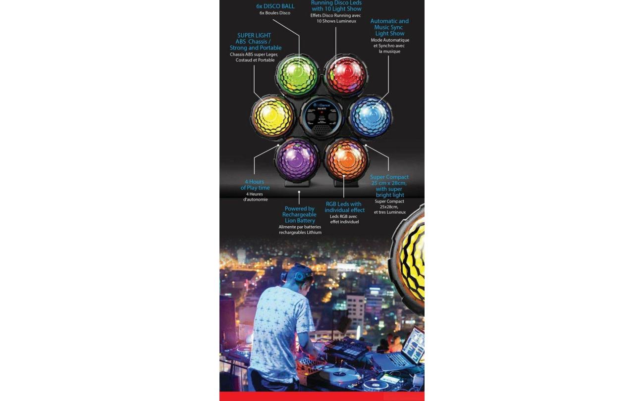 iDance Disco Lights met 6 discoballen