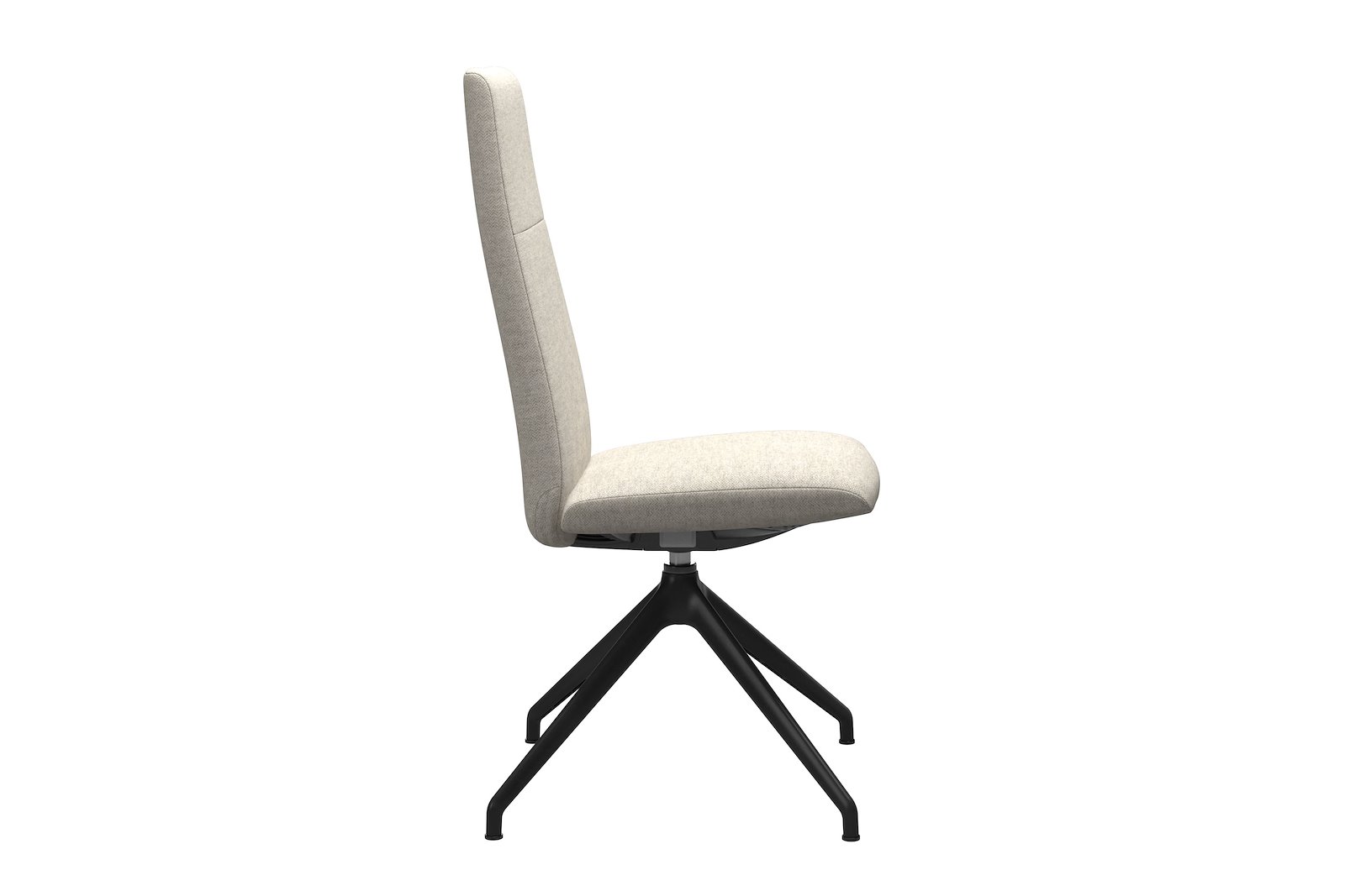 Chilli spisestol Tekstil Peony - Light Beige - Sort