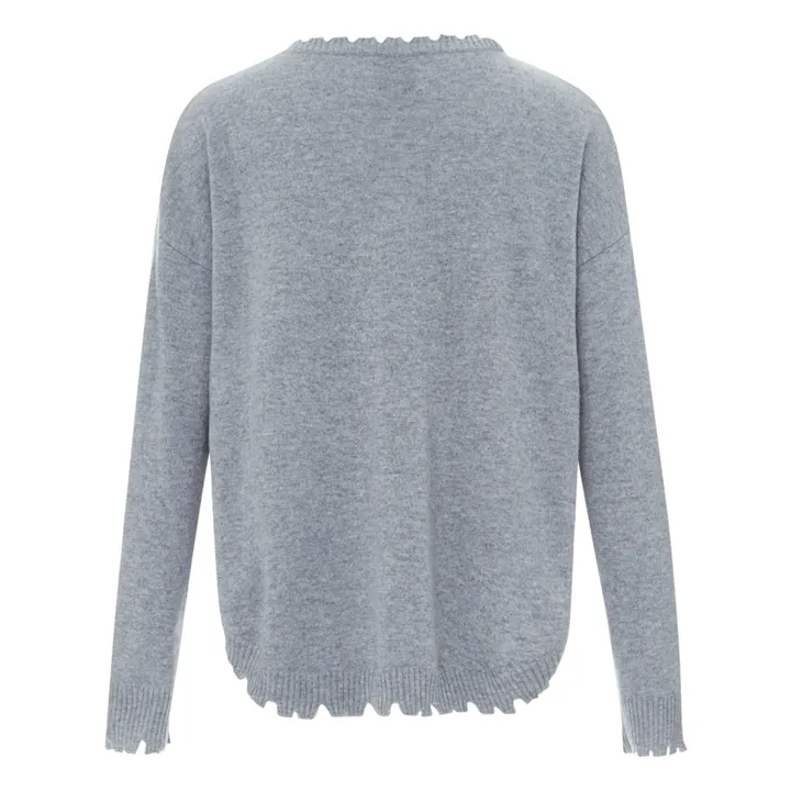 Kujten Pull Mela Cachemire | Gris chiné