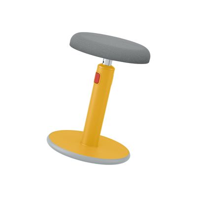 Leitz Ergo Cosy 2 en 1 - Tabouret ergonomique assis/debout - hauteur réglable jusqu'à 79 cm - jaune chaleureux