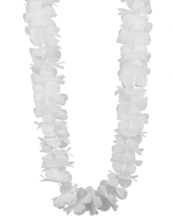 Hvit Hawaii-kjede.Size-One size