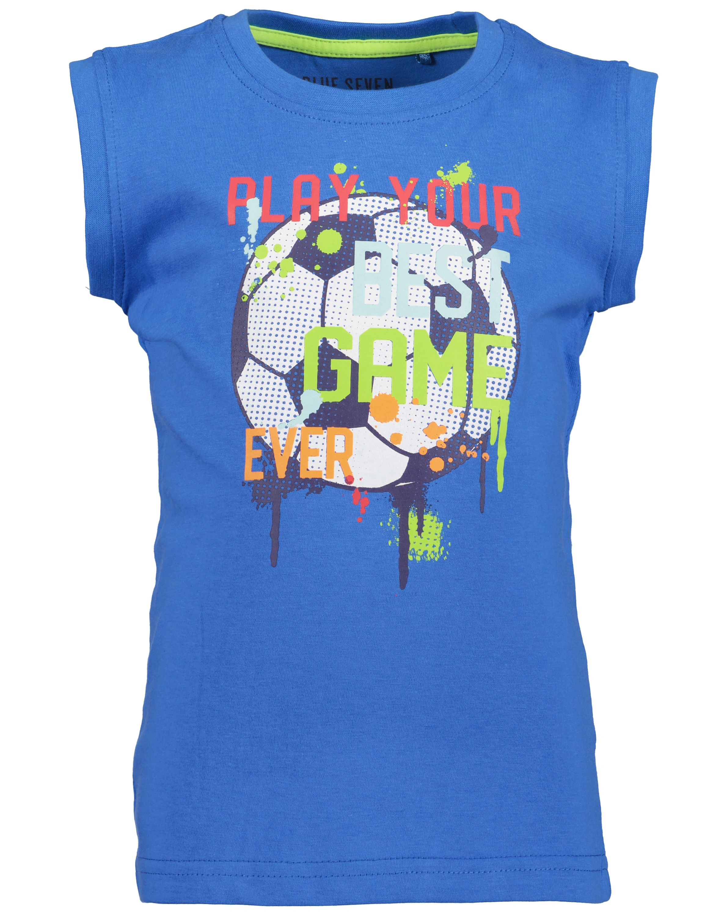 T-Shirt PLAY YOUR BEST GAME in blau