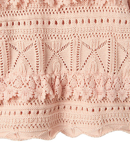 Lil' Atelier Bluse - NmfDamia - Strick - Peach Peitsche m. Lochm
