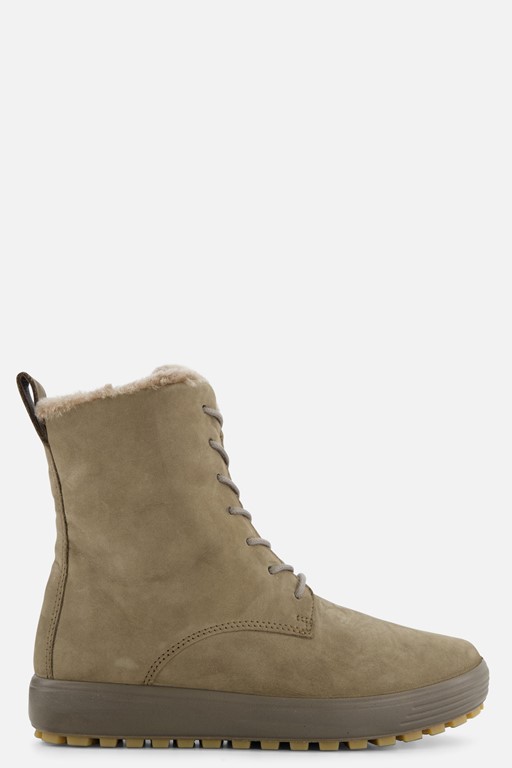 Ecco Soft 7 Tred W Veterboots groen Nubuck