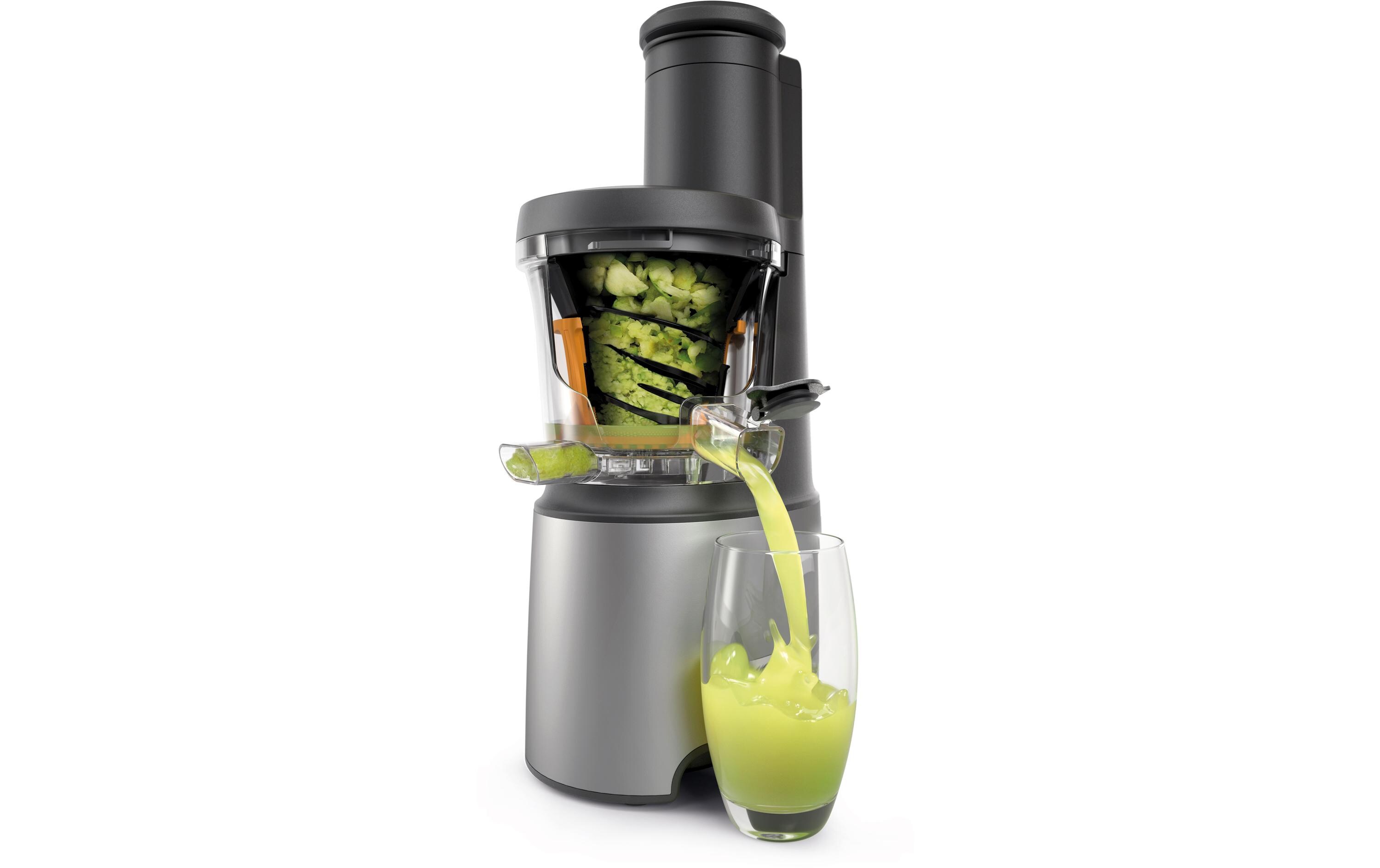 Entsafter 230 Watt, 600 ml, Schwarz/Silber<br>Entsafter / Slow Juicer