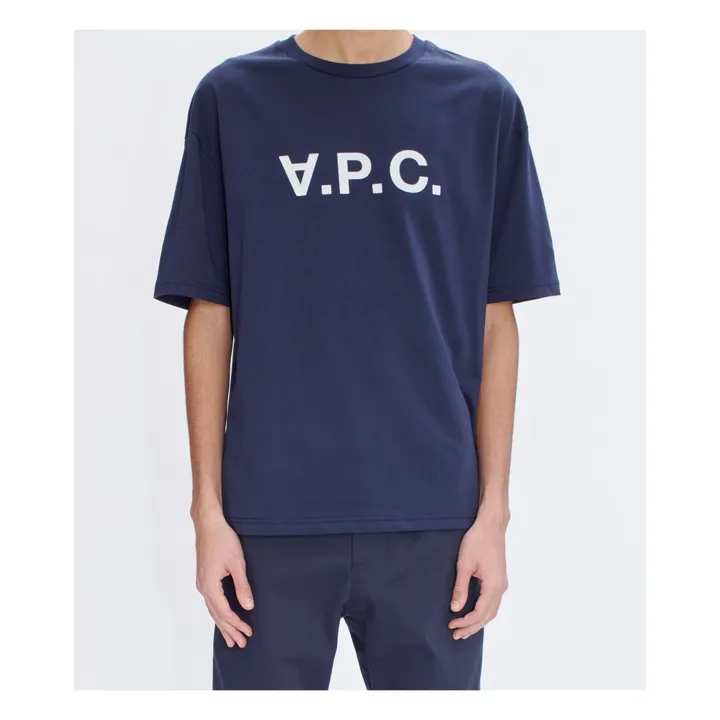 A.P.C. T-shirt VPC Color H Coton Bio | Bleu marine