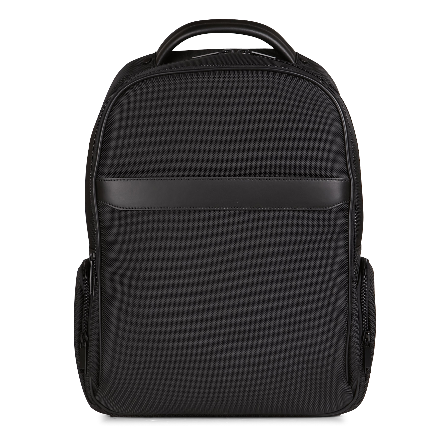 Sac à dos zippé en toile | Noir