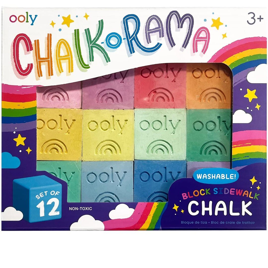 Ooly stoepkrijt chalk-o-rama - 12st