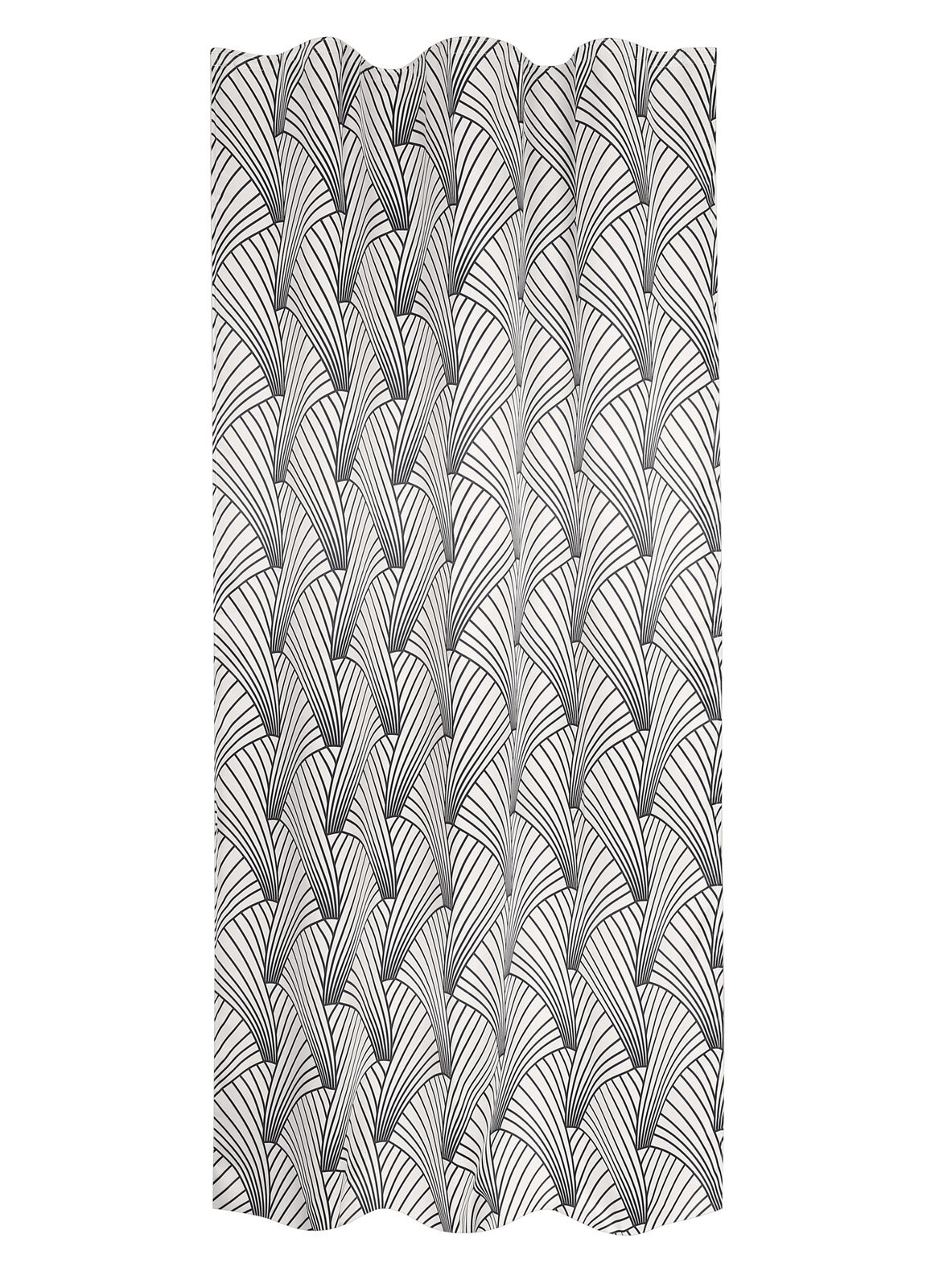 Kombivorhang Oslo 2er-Set 140 x 235 cm schwarz/weiß