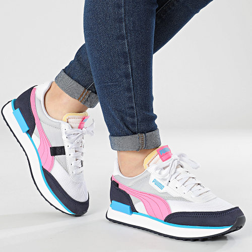 Baskets Femme Future Rider Splash 381854 White Cool Light Gray