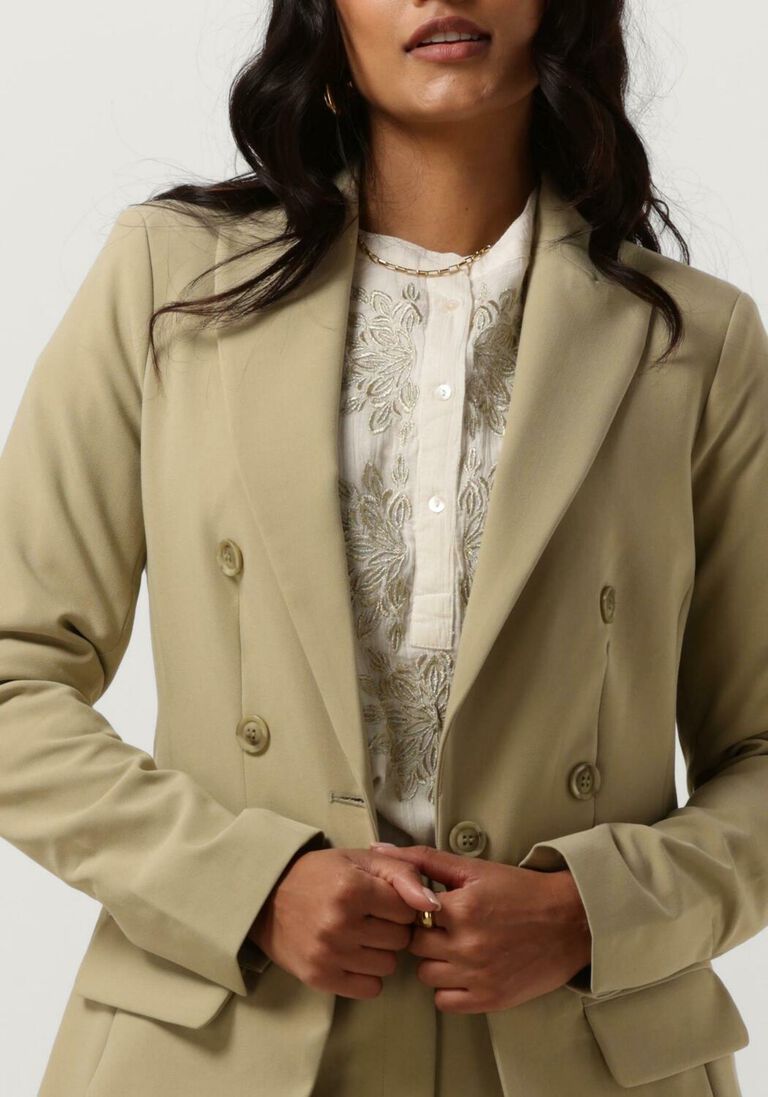 SUMMUM groene summum blazer blazer fitted soft foam