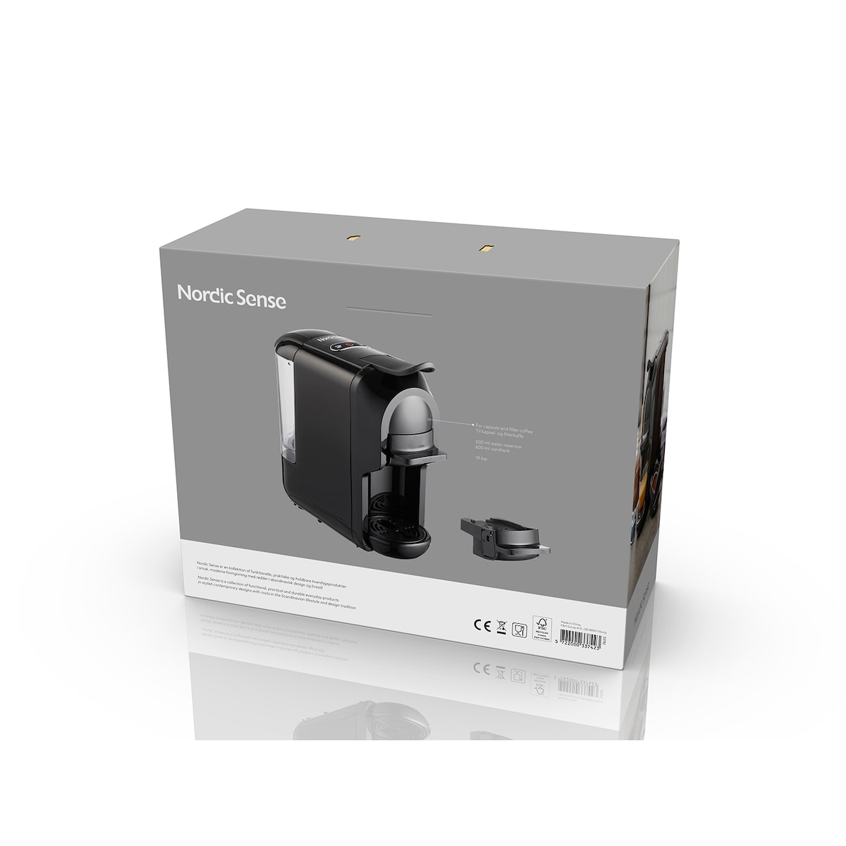 Nordic Sense Coffee maker 2-in-1 1450 watt