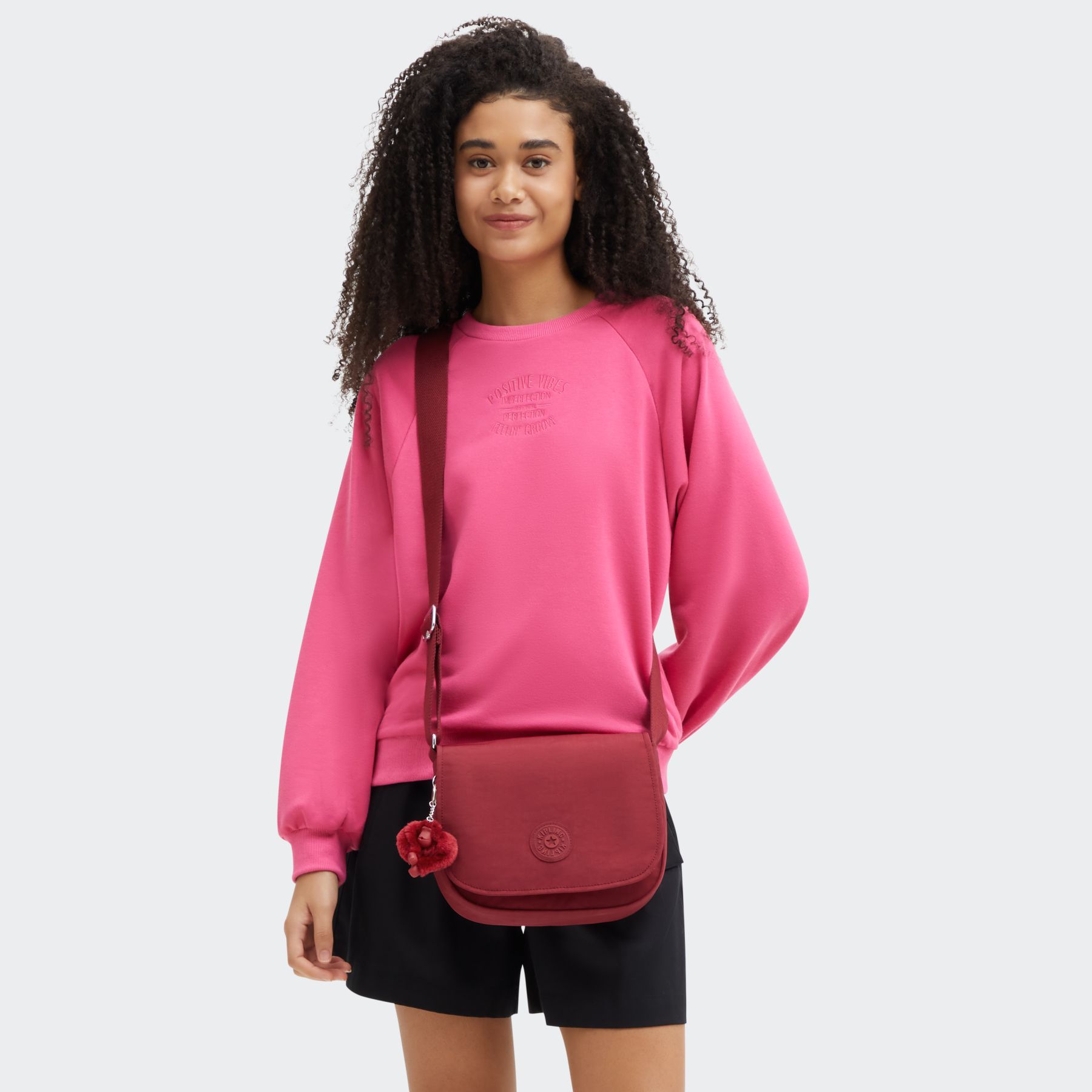 LOREEN M Sac à bandoulière avec rabat magnétique - Funky Red