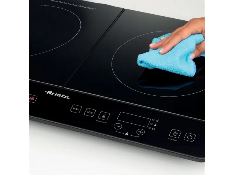 Ariete 1998/00, Sort, Bordplade, 58 cm, Zone induktionskogeplade, Keramisk, 2 zone(s)