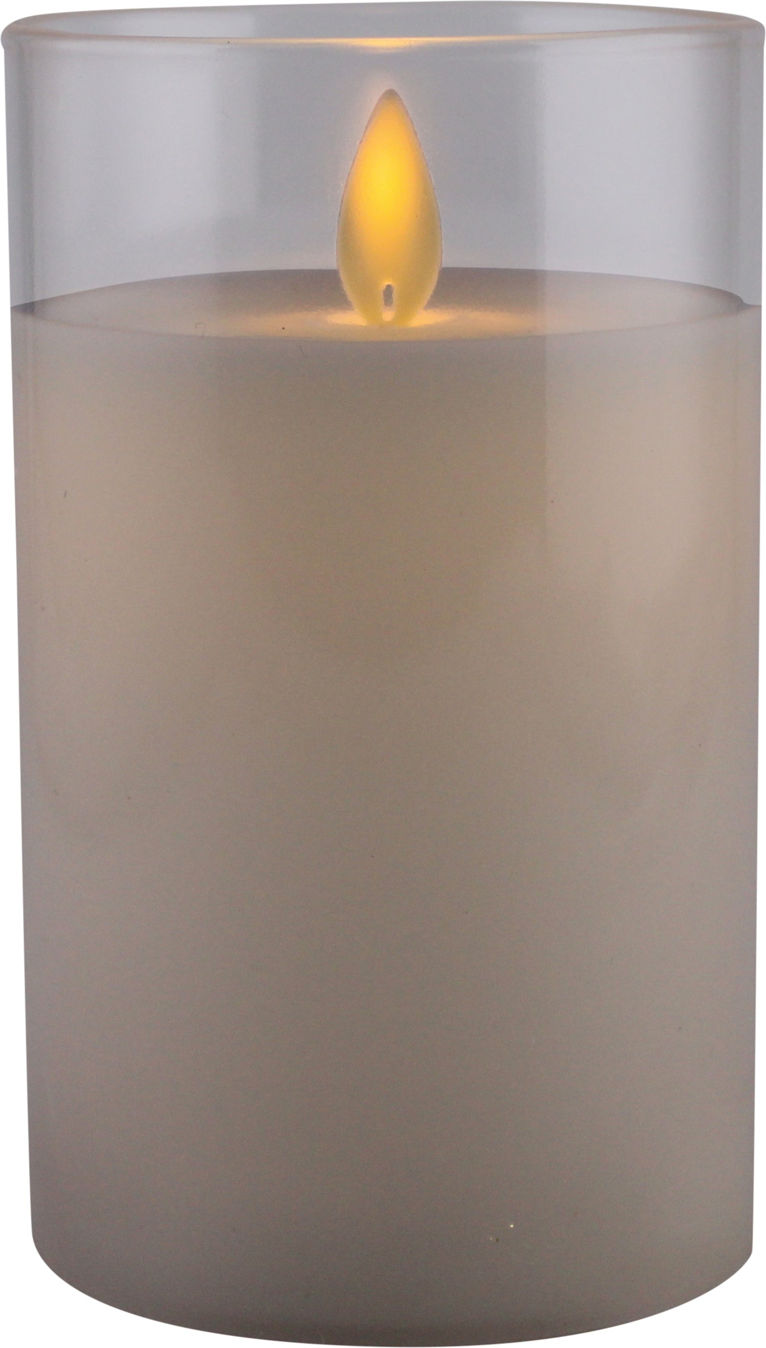 Peha Magic LED kaars in glas roze D 7,5 H 12,5 cm