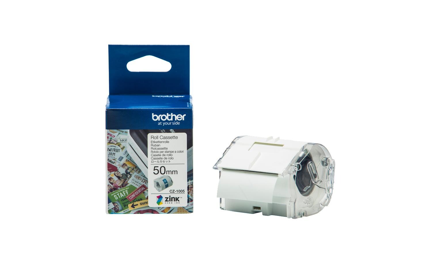 Etikettenrolle CZ1005 ZINK 50 mm x 5 mEtikettenrolle für ZINK (Zero Ink)-Drucker