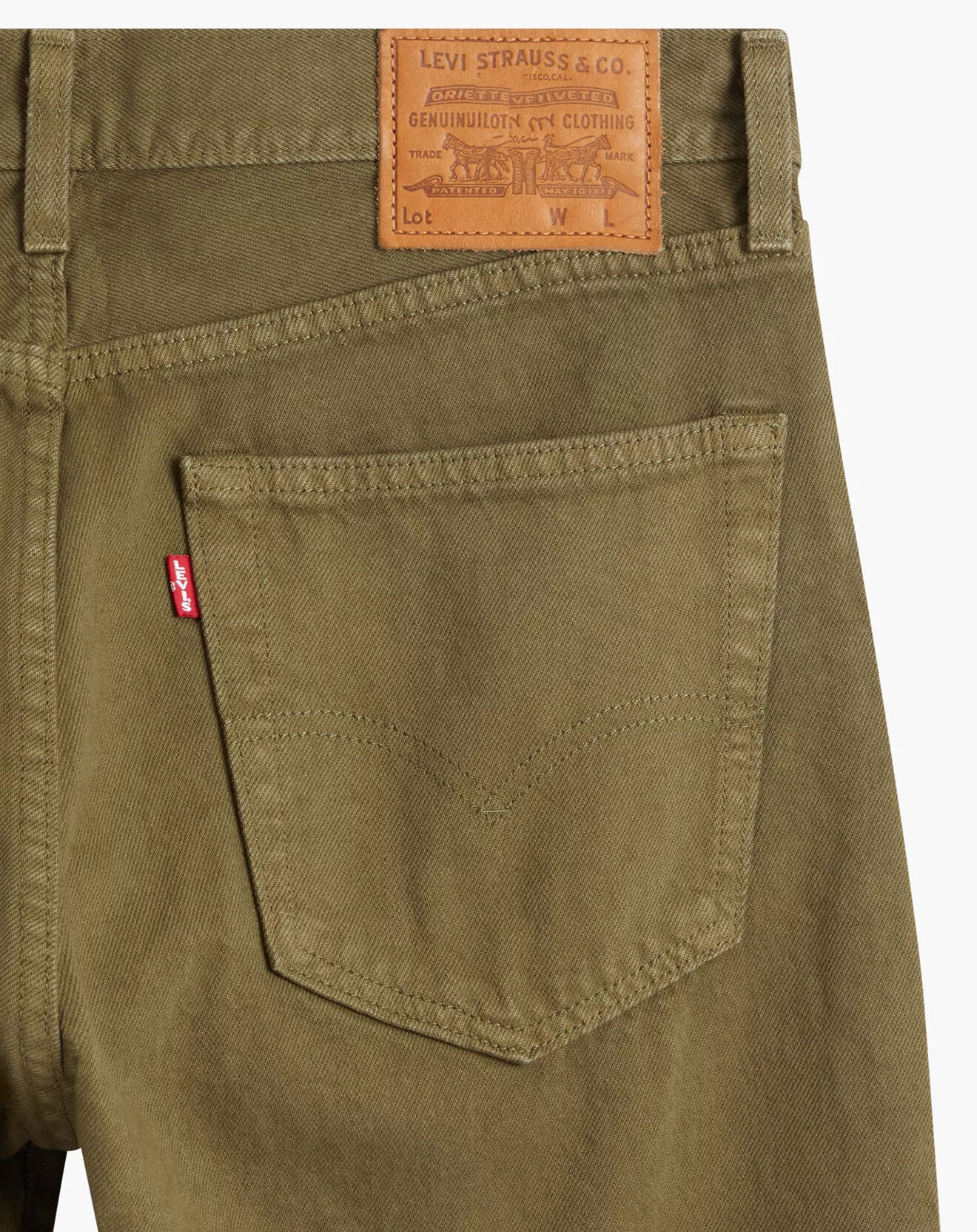 Levi's® Jean 551™ Z en Coton & Chanvre Authentic Straight vert kaki