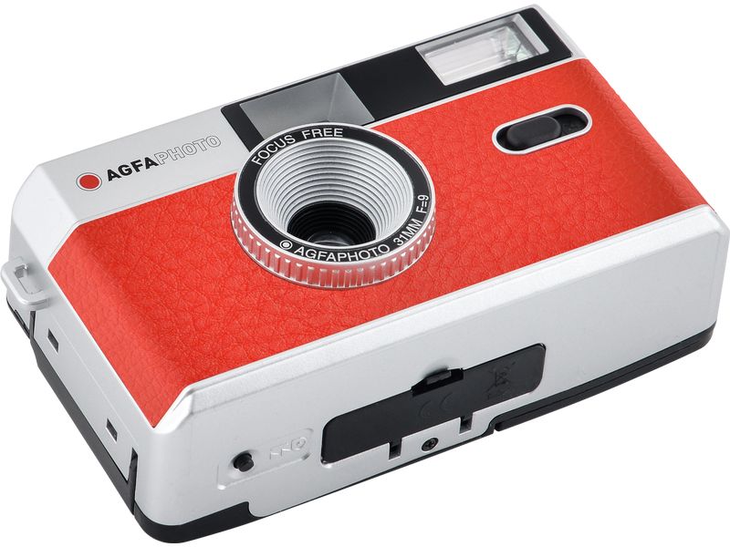 Agfa Analogkamera 35 mm - Rot Wiederverwendbare 35 mm Analogkamera
