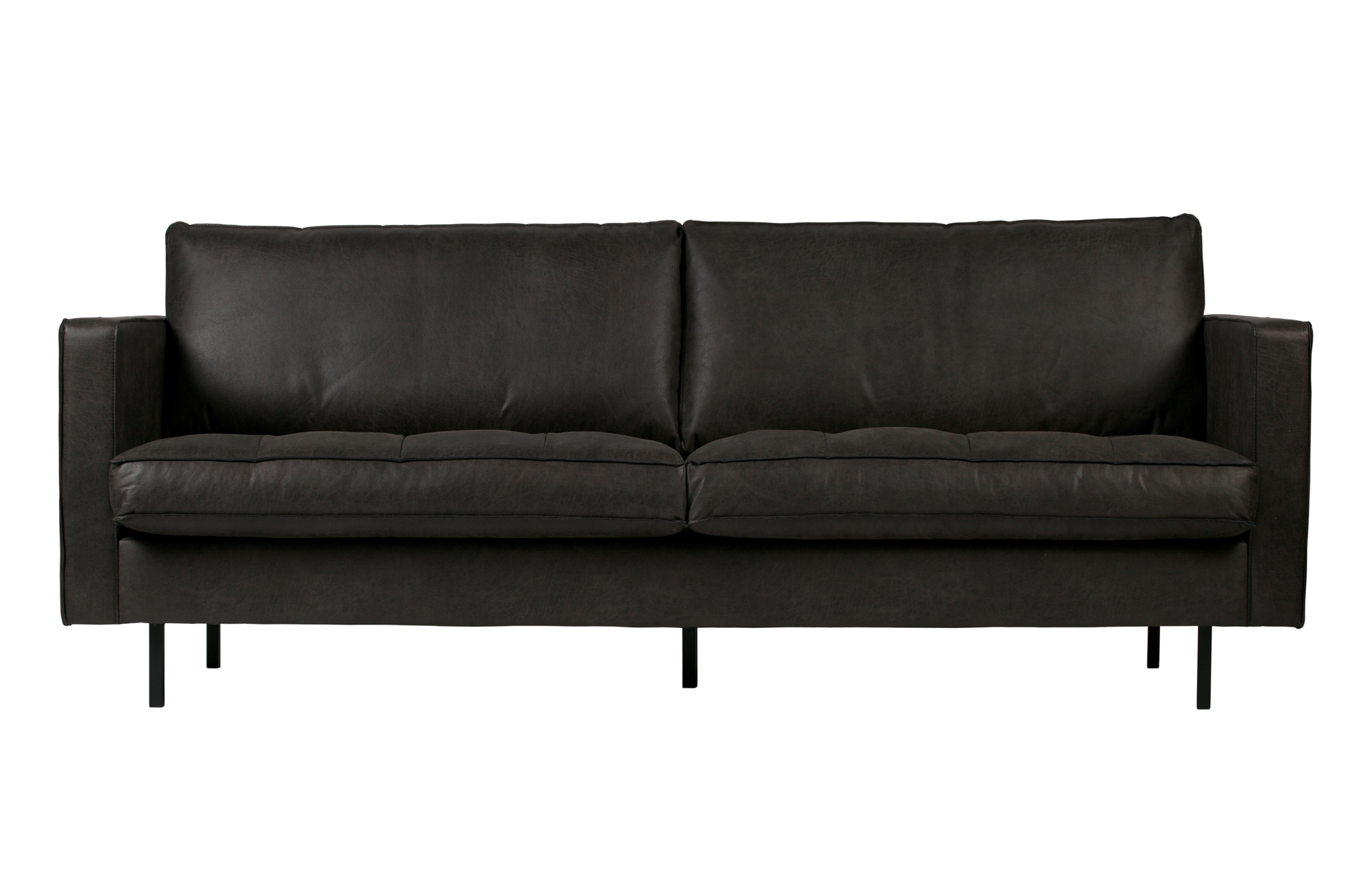 Bank Rodeo Classic Lederlook 2,5-zits Bank Rodeo Classic 2,5-zits - Zwart