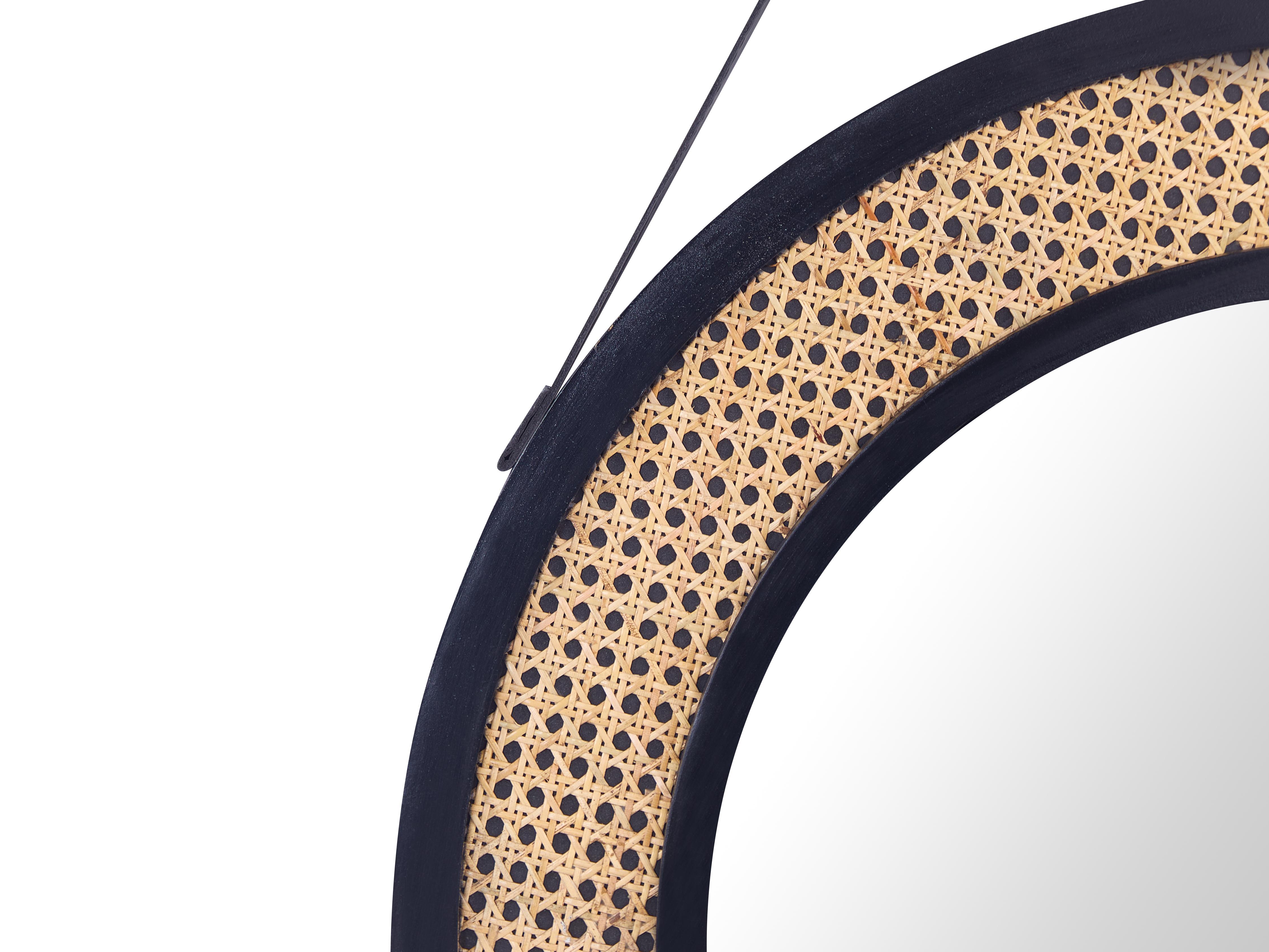 Wandspiegel CAMBRAI 70 cm 104 cm Rotan Natuurlijk